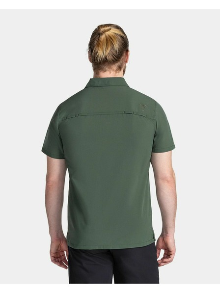 Kilpi Cămașă outdoor pentru bărbați Kilpi BOMBAY-M Verde Închis