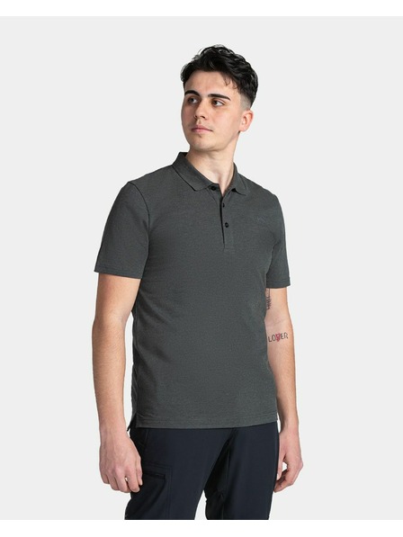 Kilpi Tricou polo din bumbac pentru bărbați Kilpi VILAR-M Negru