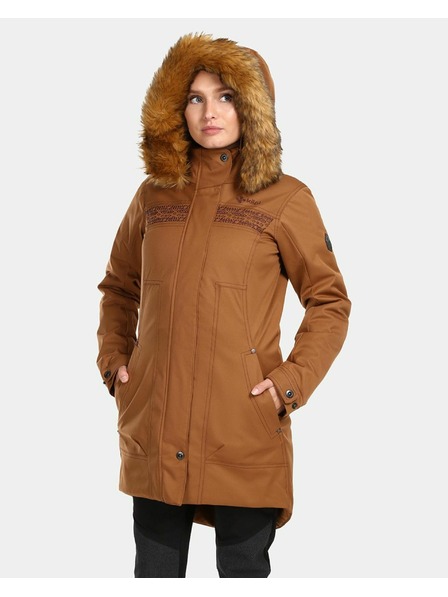 Kilpi Palton de iarnă pentru femei Kilpi PERU-W Maro