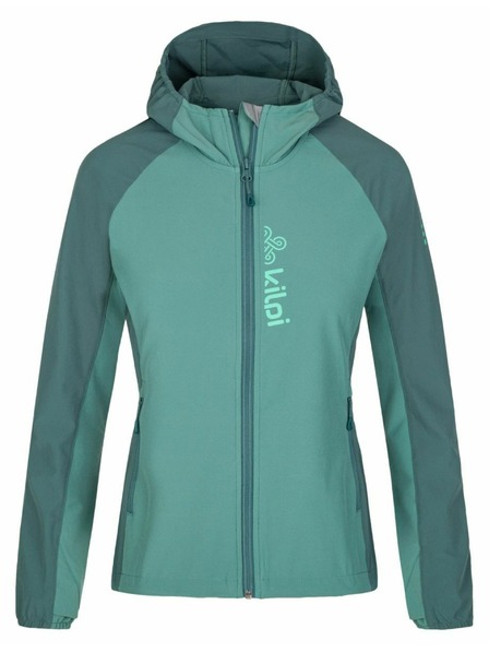 Kilpi Jachetă softshell de alergare pentru femei Kilpi BALANS-W Verde închis