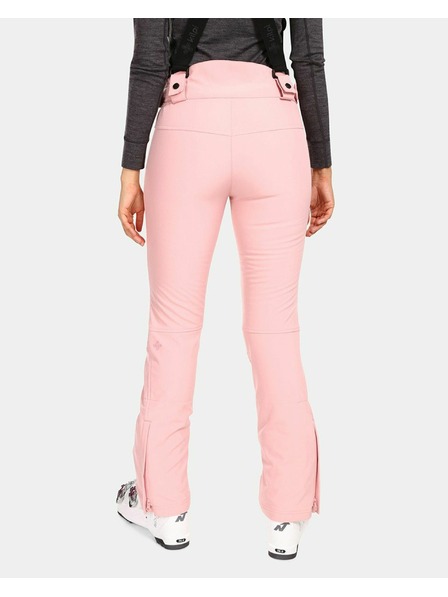 Kilpi Pantaloni softshell de schi pentru femei Kilpi DIONE-W Roz Deschis
