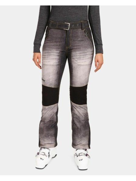 Kilpi Pantaloni softshell de schi pentru femei Kilpi JEANSO-W Negru