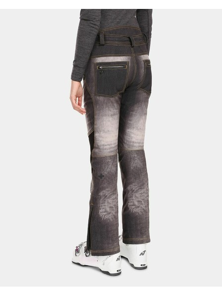 Kilpi Pantaloni softshell de schi pentru femei Kilpi JEANSO-W Negru