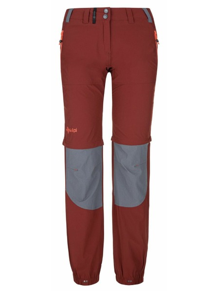 Kilpi Pantaloni outdoor pentru femei KILPI HOSIO-W Roșu întunecat
