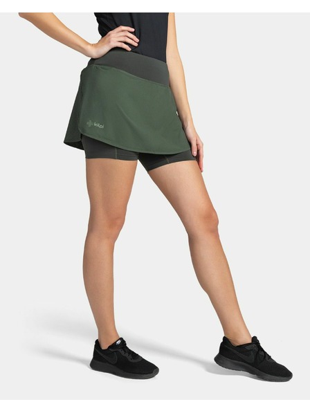 Kilpi Fustă de alergare pentru femei Kilpi TITICACA-W Verde închis