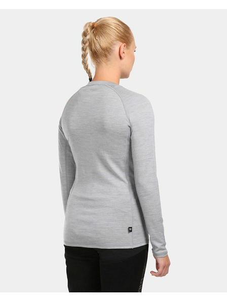 Kilpi Tricou funcțional cu mânecă lungă pentru femei Kilpi MAVORA TOP-W Gri deschis