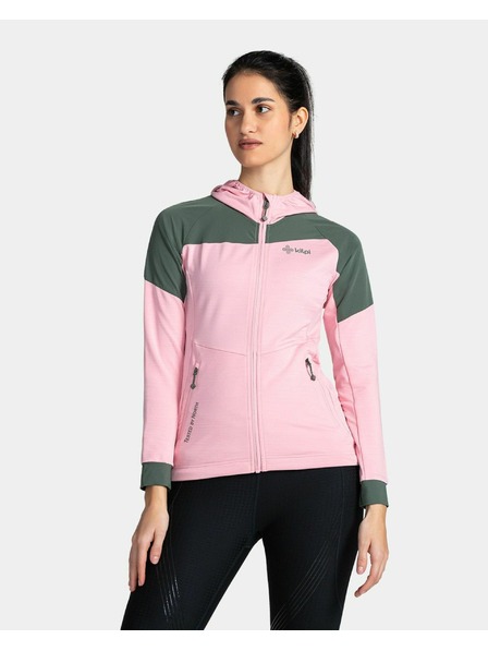Kilpi Hanorac elastic cu glugă pentru femei Kilpi MEMPHIS-W Roz deschis