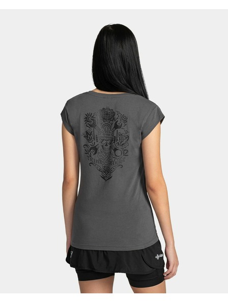 Kilpi Tricou din bumbac pentru femei Kilpi LOS-W Gri închis