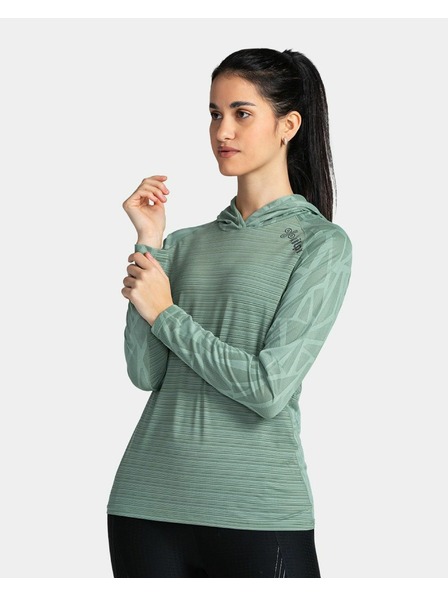 Kilpi Hanorac fitness pentru femei Kilpi AILEEN-W Verde închis