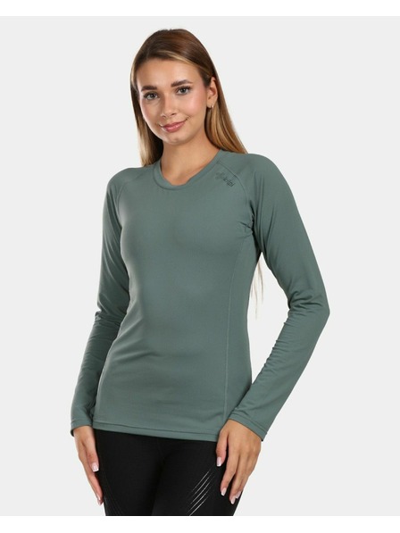 Kilpi Tricou funcțional cu mânecă lungă pentru femei Kilpi SPOLETO-W Khaki