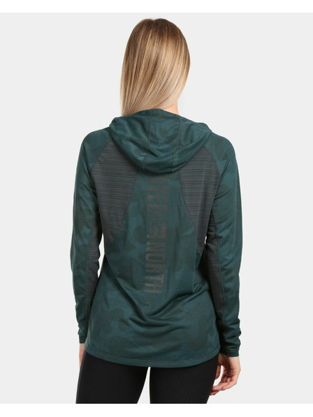 Kilpi Tricou de alergare pentru femei Kilpi AILEEN-W Verde închis