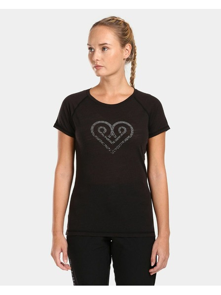 Kilpi Tricou din lână merino pentru femei Kilpi ZARJA-W Negru