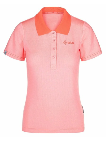 Kilpi Tricou polo funcțional pentru femei Kilpi COLLAR-W Roz deschis