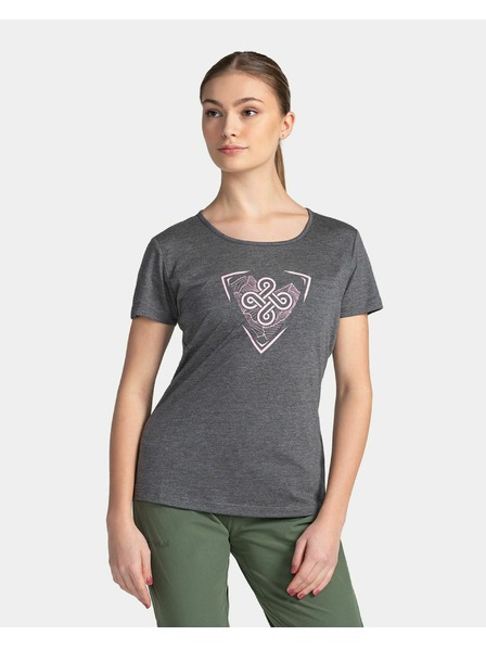 Kilpi Tricou funcțional pentru femei Kilpi GAROVE-W Gri închis