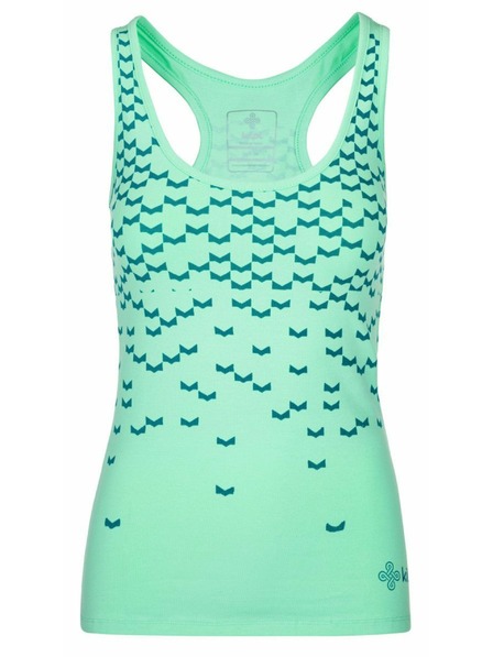 Kilpi Top din bumbac pentru femei Kilpi LEAVES-W Turcoaz
