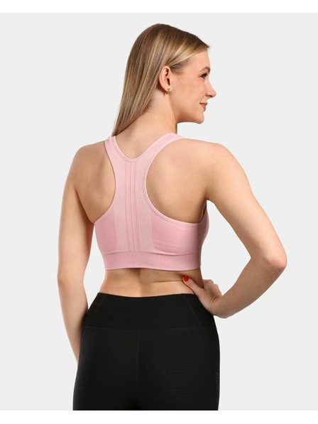 Kilpi Sutien sport fără cusături pentru femei Kilpi WINIE-W Roz deschis