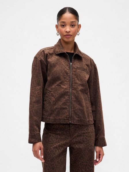 GAP Geacă din denim crop GAP