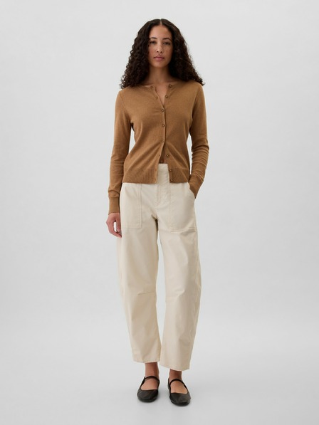 GAP Pantaloni damă High Rise Barrel Khakis GAP