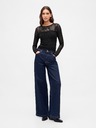GAP Top transparent cu dantelă GAP