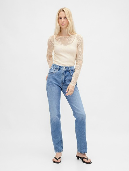 GAP Top transparent cu dantelă GAP