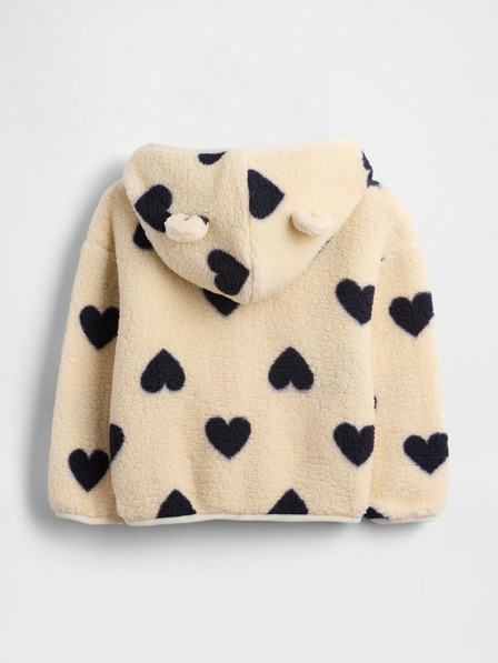 GAP Baby geacă sherpa cu urechi GAP
