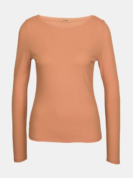 Orsay Tricou de damă maro deschis cu mâneci lungi ORSAY