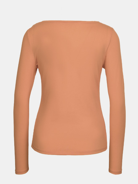 Orsay Tricou de damă maro deschis cu mâneci lungi ORSAY