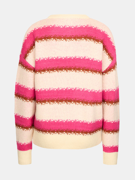 Orsay Pulover roz cu dungi pentru femei ORSAY