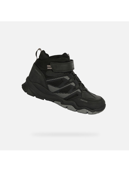 Geox Pantofi sport negri pentru băieți Geox Montrack B ABX