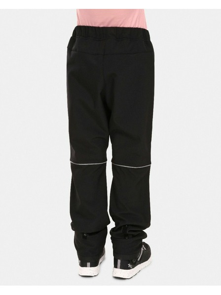 Kilpi Pantaloni soft shell pentru exterior pentru copii Kilpi RIZO-J Negru