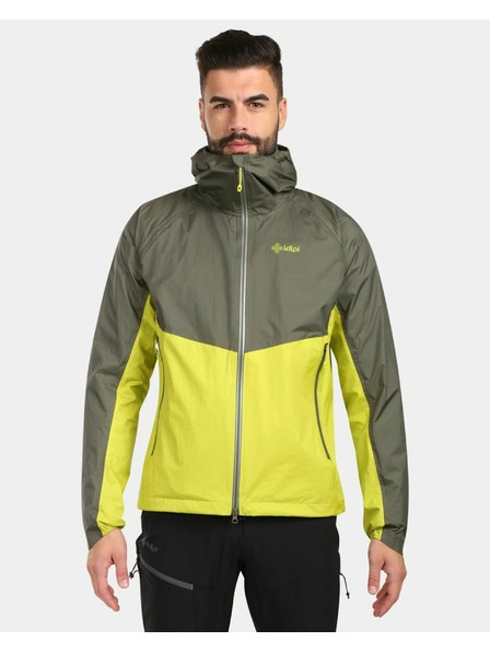 Kilpi Jachetă hardshell pentru bărbați Kilpi HURRICANE-M Verde Deschis