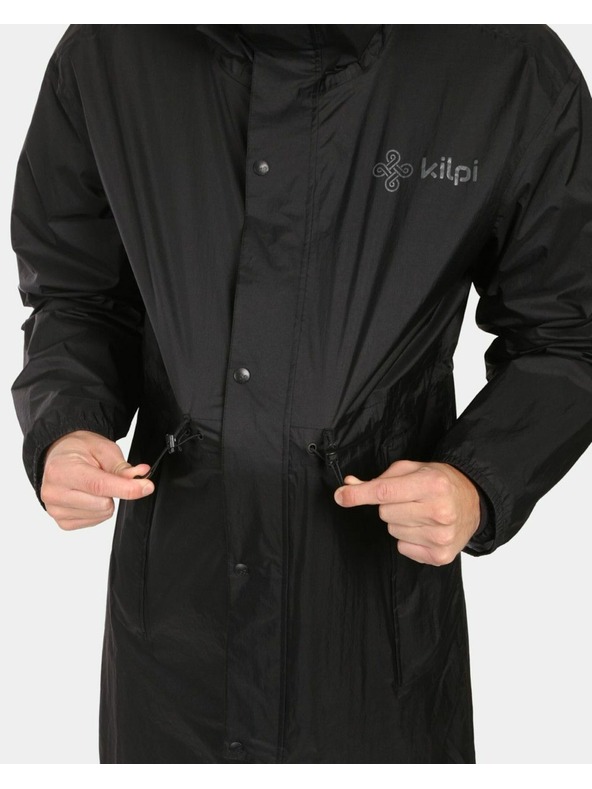 Kilpi Pelerină de ploaie de schi unisex Kilpi TEAM RAINCOAT-U Neagră