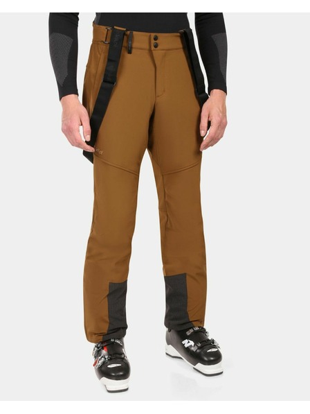 Kilpi Pantaloni de schi softshell pentru bărbați Kilpi RHEA-M Maro