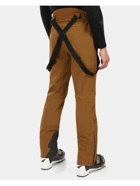 Kilpi Pantaloni de schi softshell pentru bărbați Kilpi RHEA-M Maro