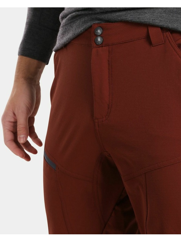 Kilpi Pantaloni de exterior pentru bărbați Kilpi VILLAIN-M Dark Red