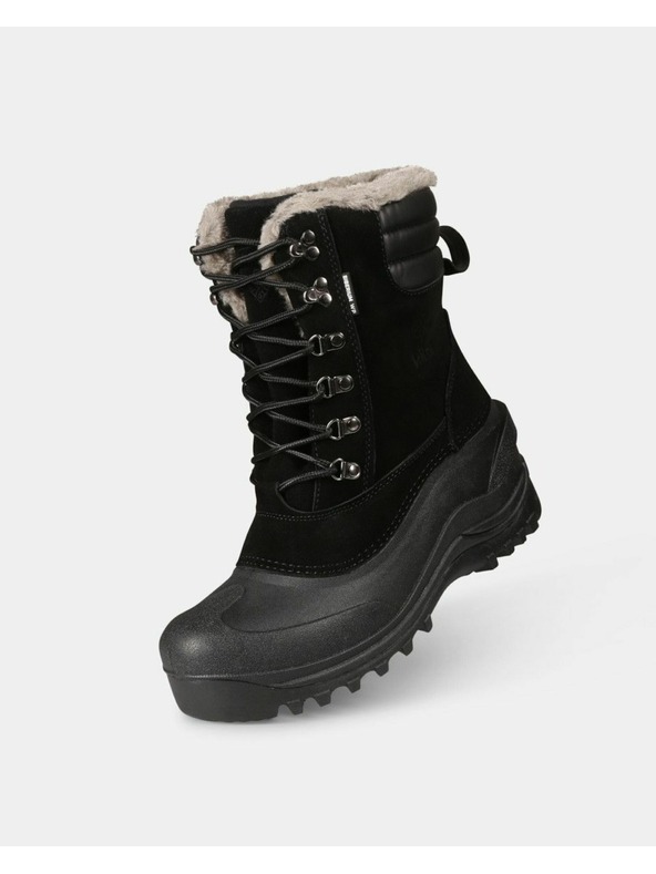 Kilpi Încălțăminte înaltă îmblănită și impermeabilă Kilpi ANTARTIC HIGH WP-U Neagră