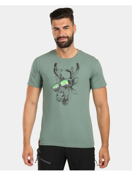 Kilpi Tricou din bumbac pentru bărbați Kilpi DISCOVER-M Khaki