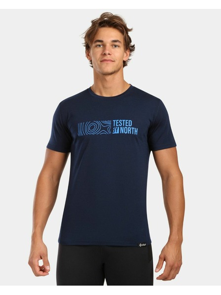 Kilpi Tricou din LÂNĂ MERINO pentru bărbați Kilpi SLOPER-M Albastru Închis