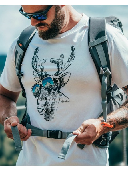 Kilpi Tricou funcțional pentru bărbați Kilpi LISMAIN-M Gri deschis