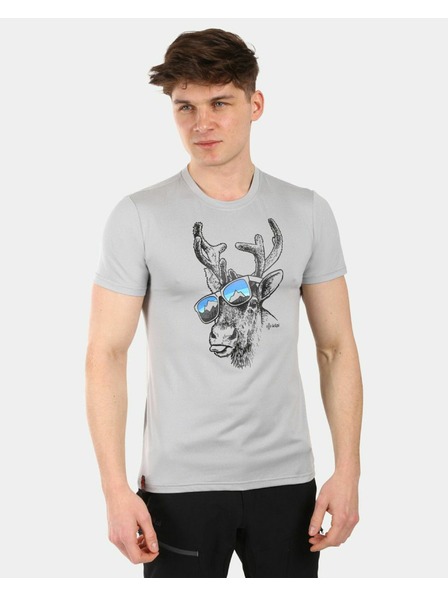 Kilpi Tricou funcțional pentru bărbați Kilpi LISMAIN-M Gri deschis