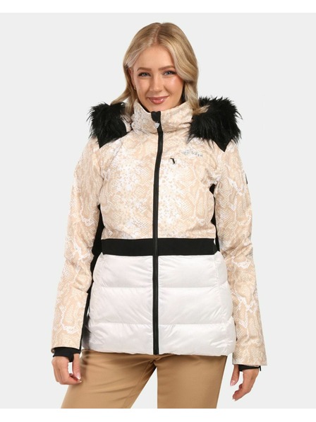 Kilpi Jachetă de schi pentru femei cu încălzire integrată Kilpi LENA-W Albă