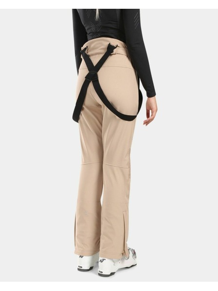 Kilpi Pantaloni de schi Softshell pentru femei Kilpi DIONE-W Bej