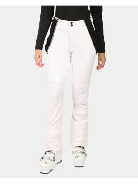 Kilpi Pantaloni de schi Softshell pentru femei Kilpi DIONE-W Alb