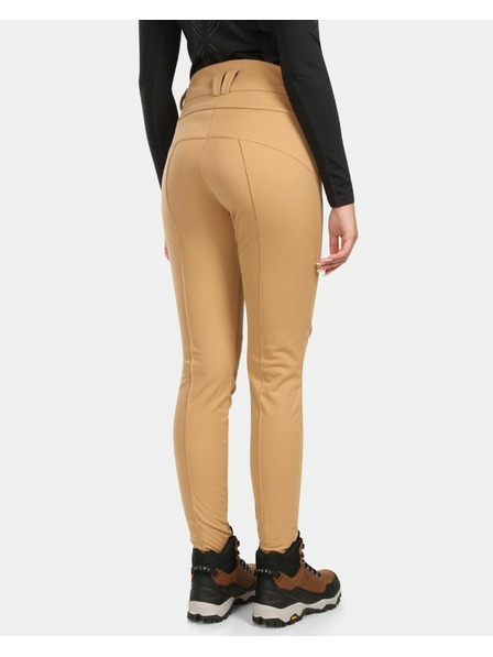 Kilpi Pantaloni softshell de schi pentru femei Kilpi MAURA-W Bej
