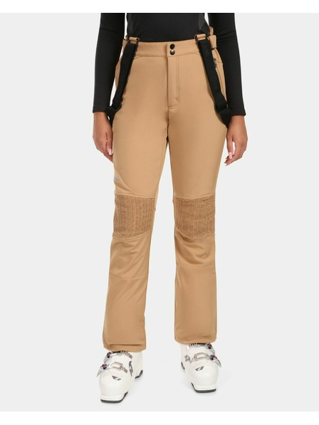 Kilpi Pantaloni de schi Softshell pentru femei Kilpi DIONE-W Bej
