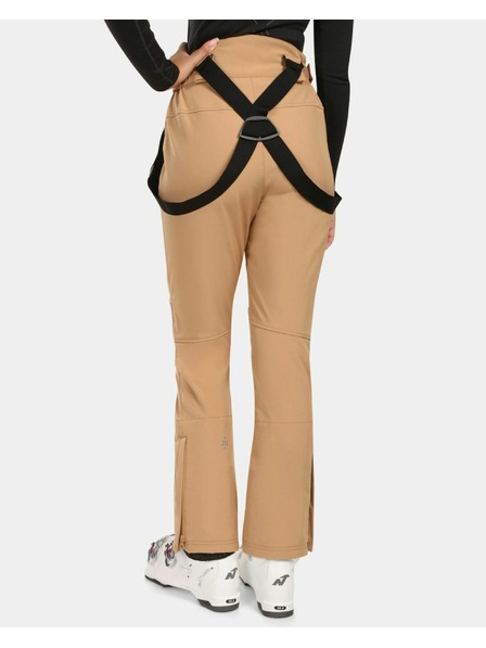 Kilpi Pantaloni de schi Softshell pentru femei Kilpi DIONE-W Bej