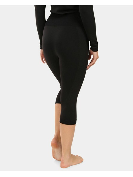 Kilpi Pantaloni termo 3/4 fără cusături pentru femei Kilpi LINE-W Negru