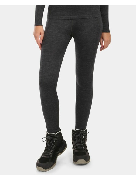 Kilpi Pantaloni termo din MERINO WOOL pentru femei Kilpi MAVORA BOTTOM-W Negru
