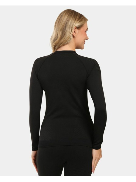 Kilpi Tricou termic fără cusături cu mânecă lungă pentru femei Kilpi CAROL-W Negru