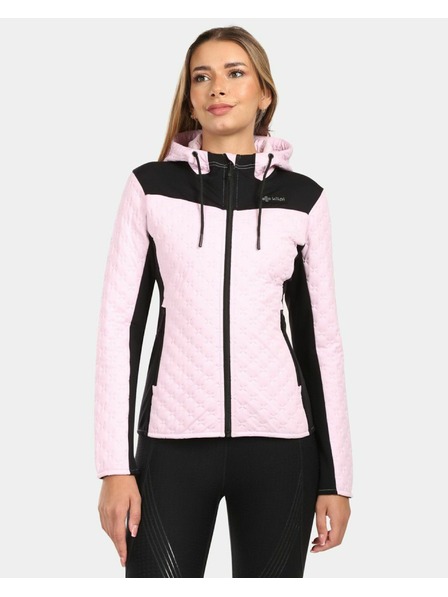 Kilpi Hanorac din fleece căptușit cu glugă pentru femei Kilpi NEVIA-W Roz deschis